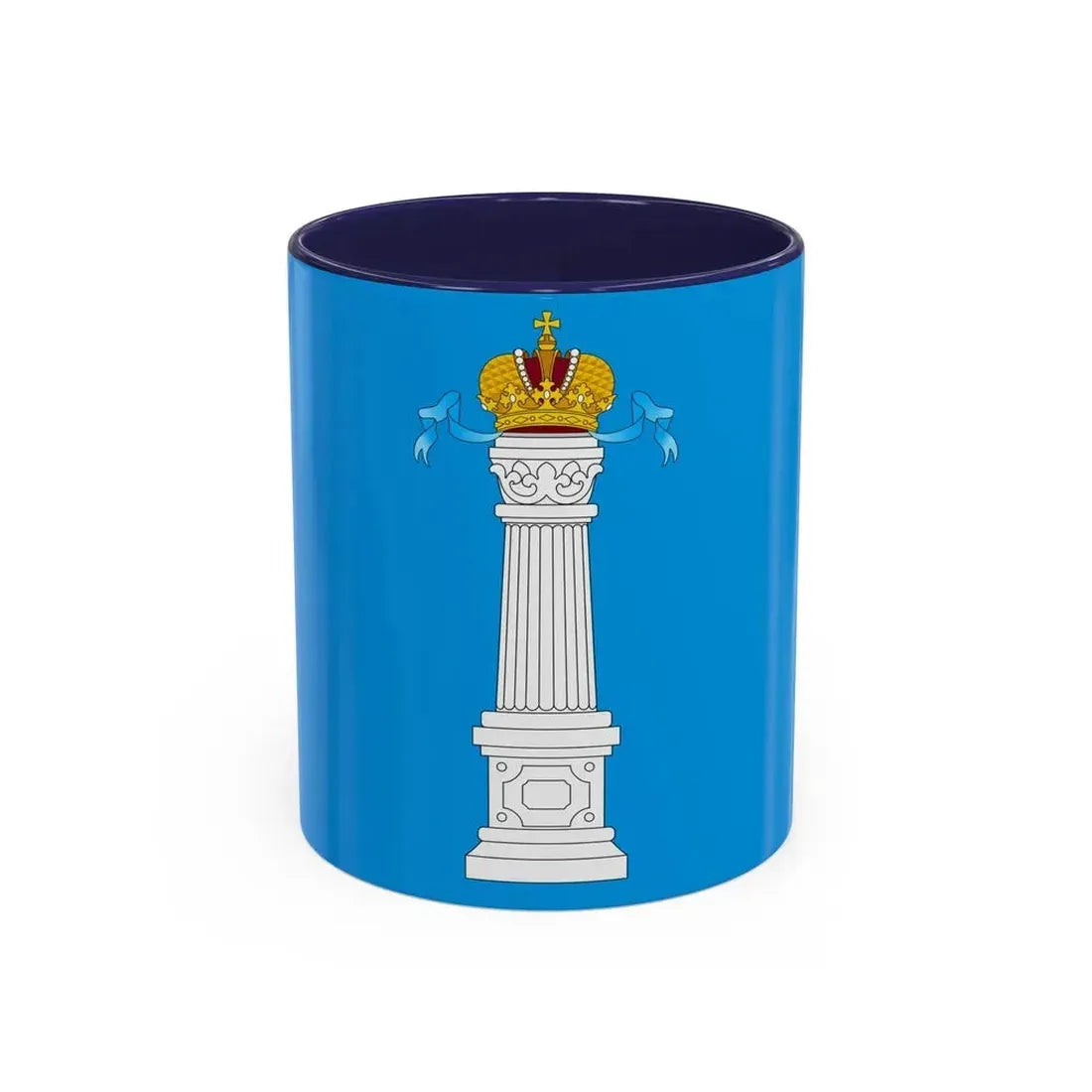 Flag of Ulyanovsk Oblast Russia - Accent Coffee Mug 11oz Navy - Go Mug Yourself