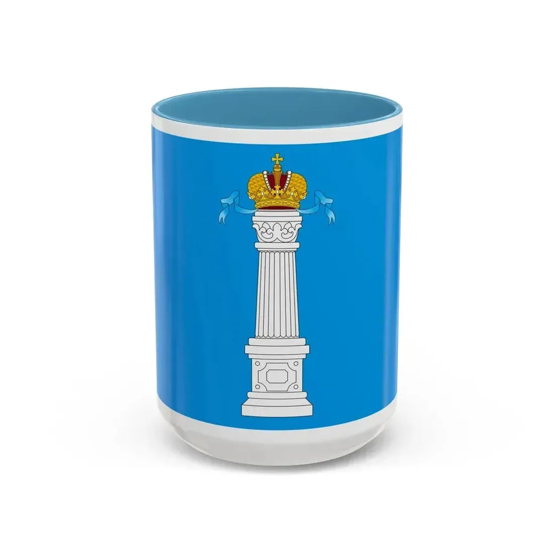 Flag of Ulyanovsk Oblast Russia - Accent Coffee Mug 15oz Light Blue - Go Mug Yourself