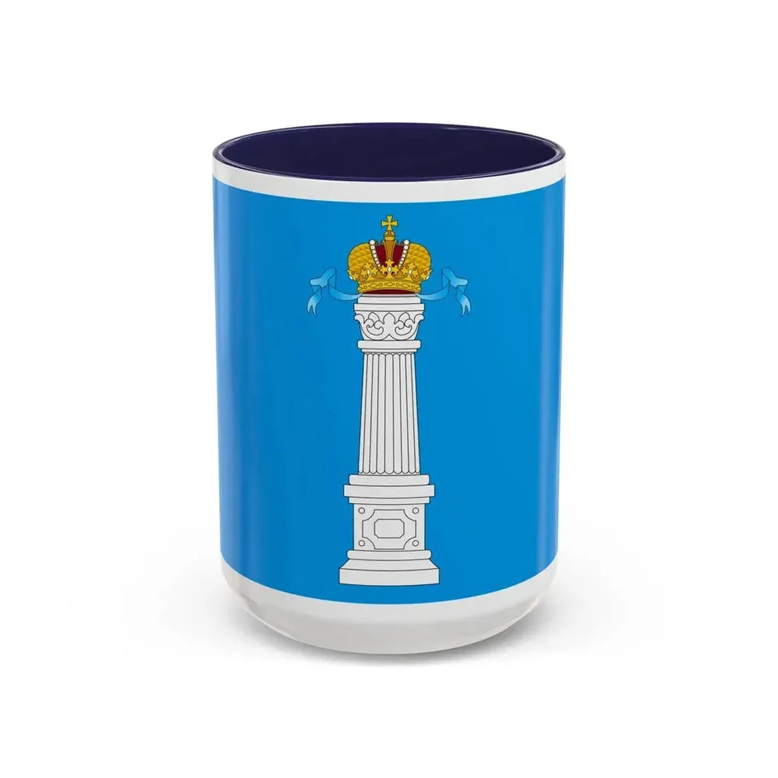 Flag of Ulyanovsk Oblast Russia - Accent Coffee Mug 15oz Navy - Go Mug Yourself