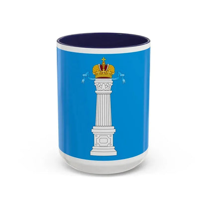 Flag of Ulyanovsk Oblast Russia - Accent Coffee Mug 15oz Navy - Go Mug Yourself