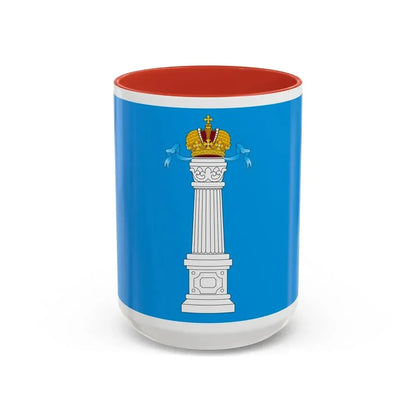 Flag of Ulyanovsk Oblast Russia - Accent Coffee Mug 15oz Red - Go Mug Yourself