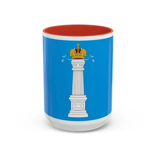Flag of Ulyanovsk Oblast Russia - Accent Coffee Mug 15oz Red - Go Mug Yourself