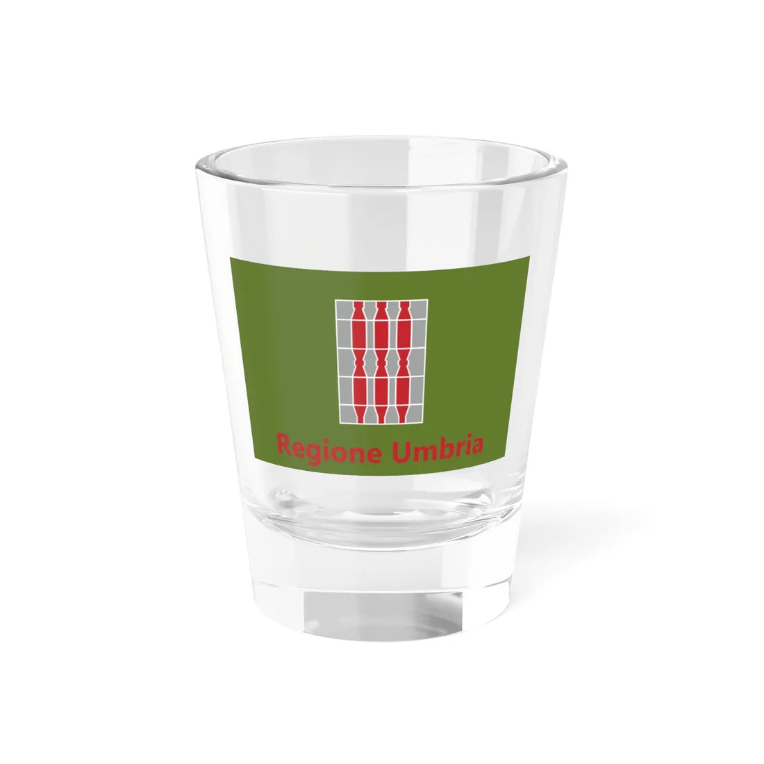 Flag of Umbria de jure (Italy) Shot Glass 1.5oz 1.5oz - Go Mug Yourself