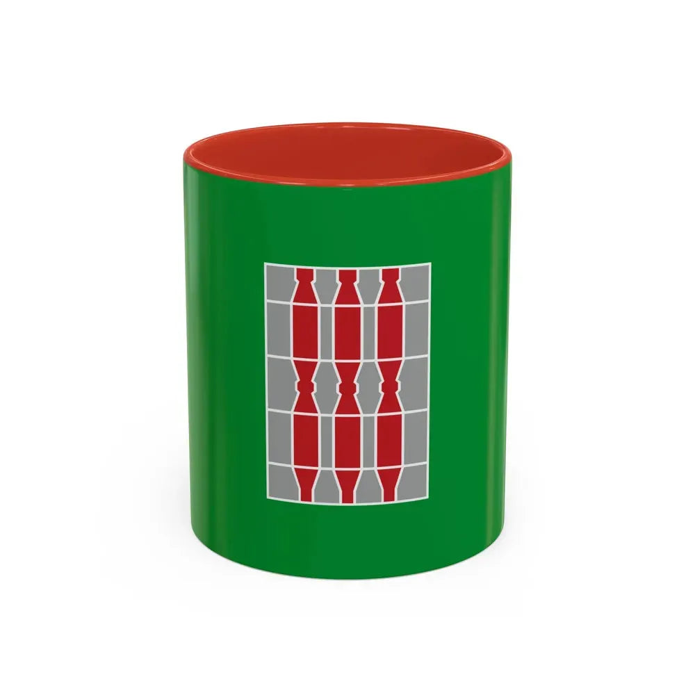 Flag of Umbria Italy - Accent Coffee Mug 11oz Red - Go Mug Yourself