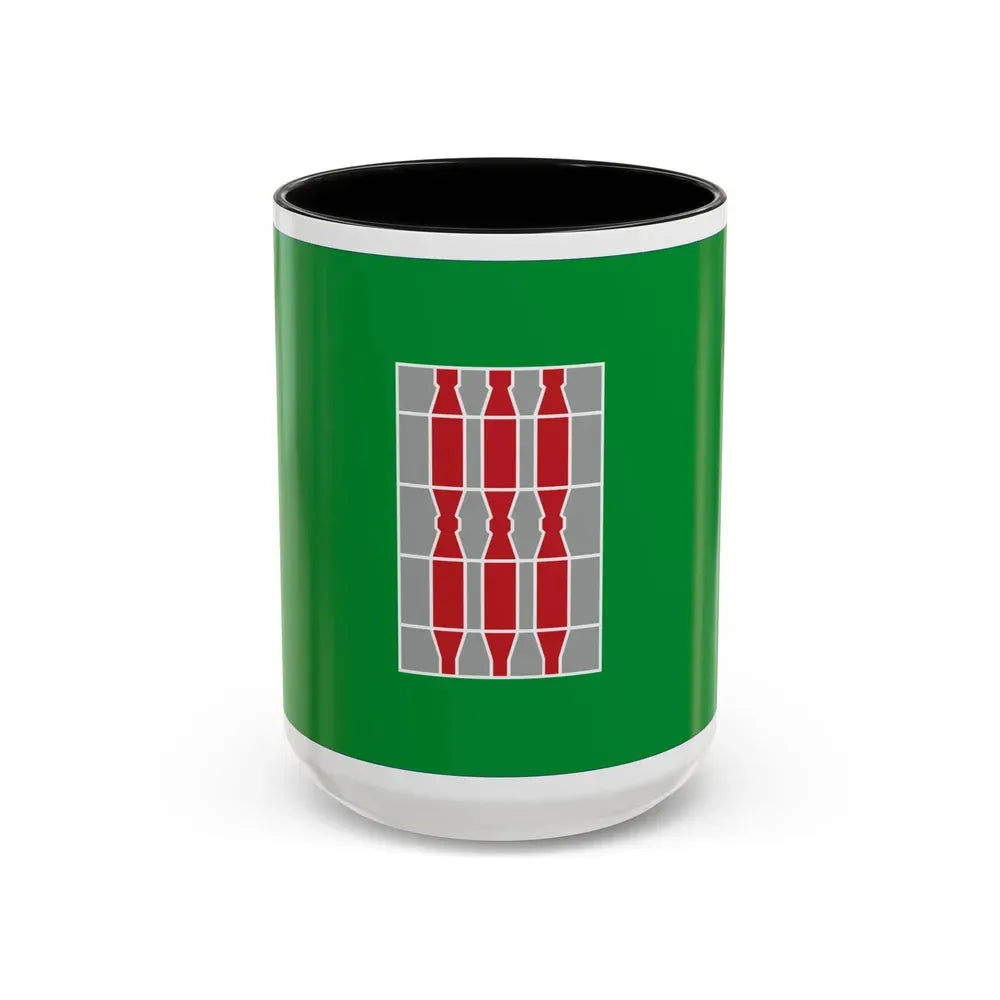Flag of Umbria Italy - Accent Coffee Mug 15oz Black - Go Mug Yourself
