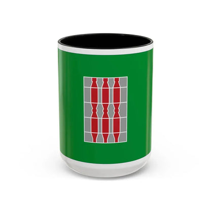 Flag of Umbria Italy - Accent Coffee Mug 15oz Black - Go Mug Yourself