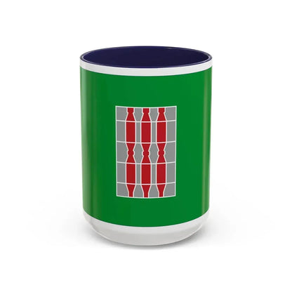 Flag of Umbria Italy - Accent Coffee Mug 15oz Navy - Go Mug Yourself