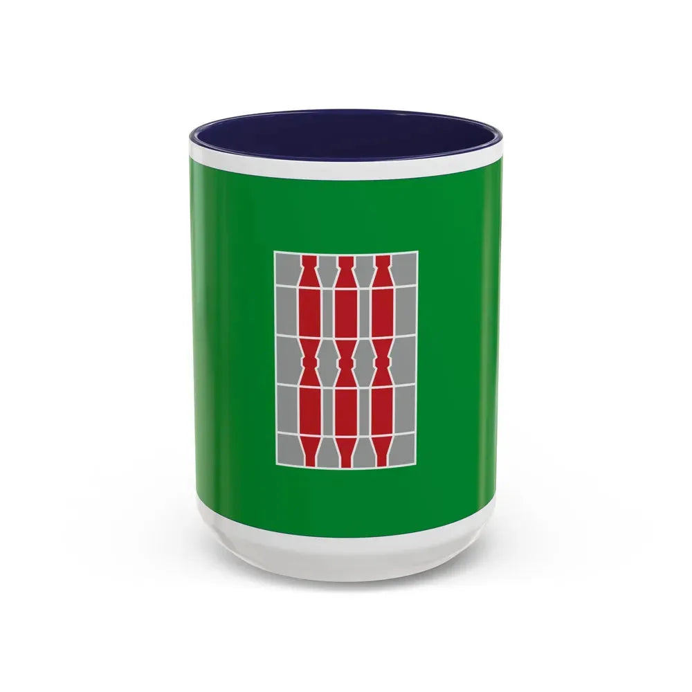 Flag of Umbria Italy - Accent Coffee Mug 15oz Navy - Go Mug Yourself