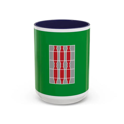 Flag of Umbria Italy - Accent Coffee Mug 15oz Navy - Go Mug Yourself