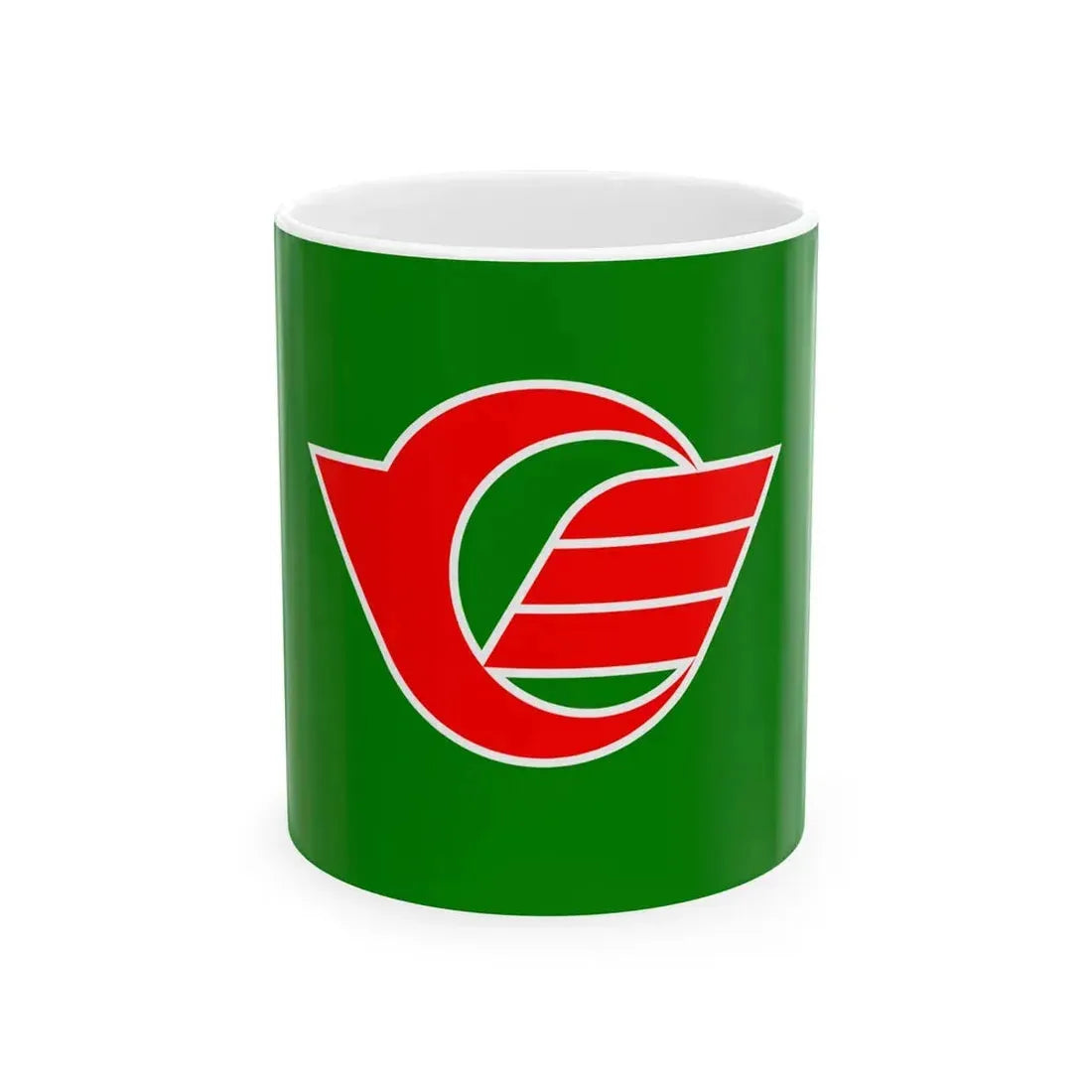 Flag of Umi Fukuoka (Japan) White Coffee Mug 11oz - Go Mug Yourself