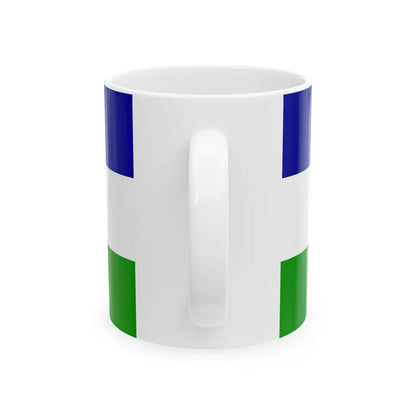 Flag of Una-Sana (Bosnia and Herzegovina) White Coffee Mug - Go Mug Yourself