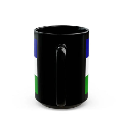 Flag of Una Sana Canton Bosnia and Herzegovina - Black Coffee Mug - Go Mug Yourself
