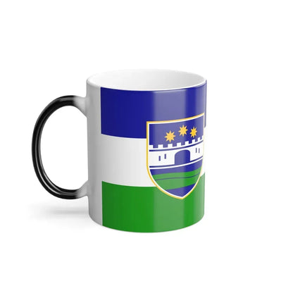 Flag of Una Sana Canton Bosnia and Herzegovina - Color Changing Coffee Mug - Go Mug Yourself