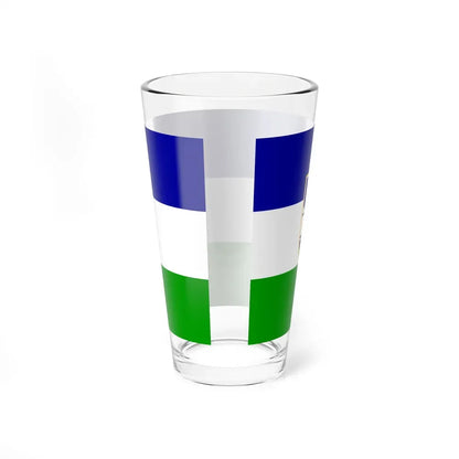 Flag of Una Sana Canton Bosnia and Herzegovina - Pint Glass 16oz - Go Mug Yourself