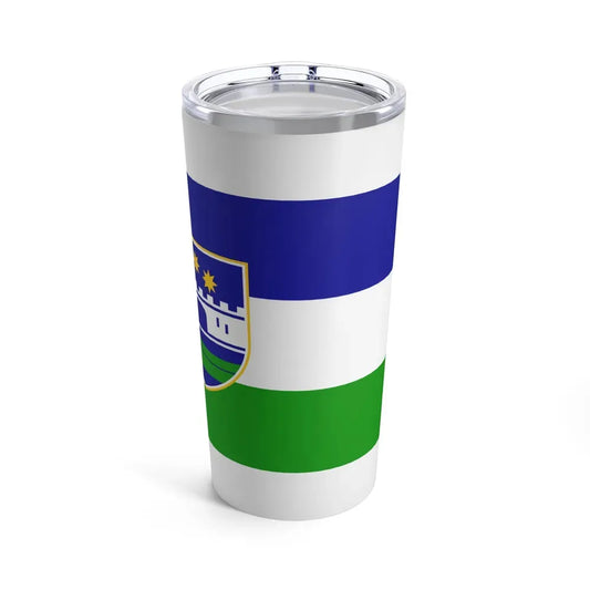 Flag of Una Sana Canton Bosnia and Herzegovina - Tumbler 20oz 20oz - Go Mug Yourself