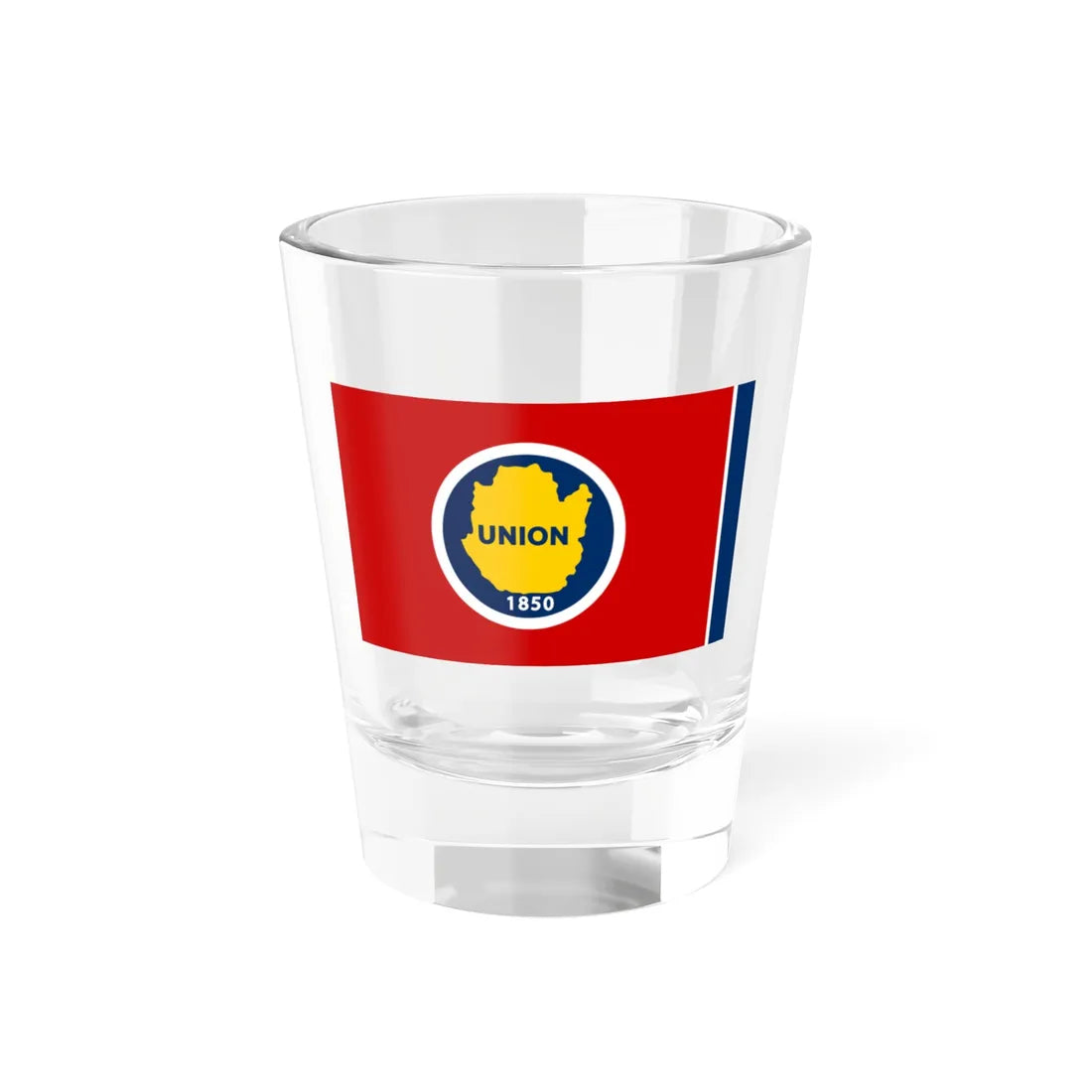 Flag of Union County Tennessee (United States) Shot Glass 1.5oz 1.5oz - Go Mug Yourself