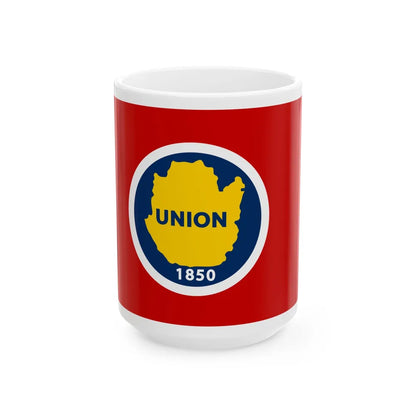 Flag of Union County Tennessee (United States) White Coffee Mug 15oz - Go Mug Yourself