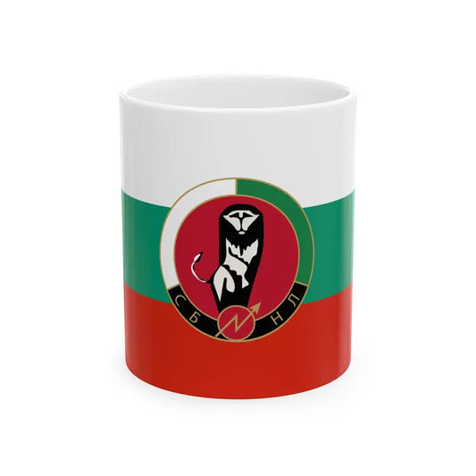 Flag of Union of Bulgarian National Legions 1930 (Bulgaria) White Coffee Mug 11oz - Go Mug Yourself