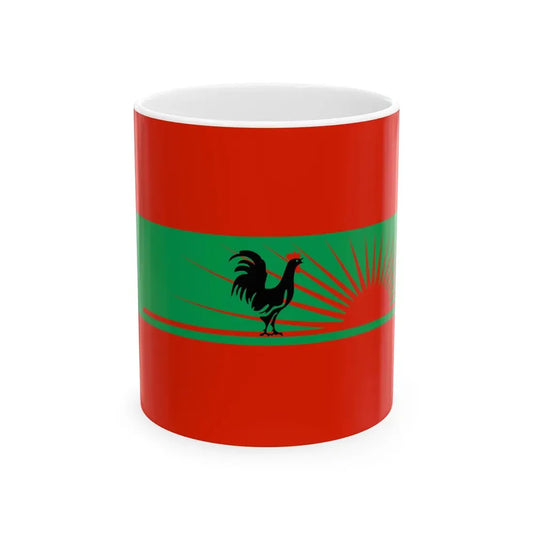Flag of UNITA (Angola) White Coffee Mug 11oz - Go Mug Yourself