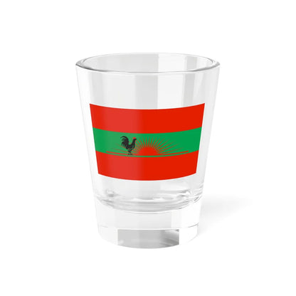 Flag of UNITA variant 1 (Angola) Shot Glass 1.5oz 1.5oz - Go Mug Yourself
