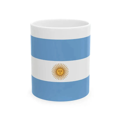 Flag of Unitarian Party exiled (Argentina) White Coffee Mug 11oz - Go Mug Yourself
