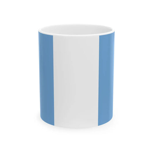 Flag of Unitarian Party Navy (Argentina) White Coffee Mug 11oz - Go Mug Yourself