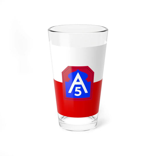 Flag of United States Army North (United States) Pint Glass 16oz 16oz - Go Mug Yourself