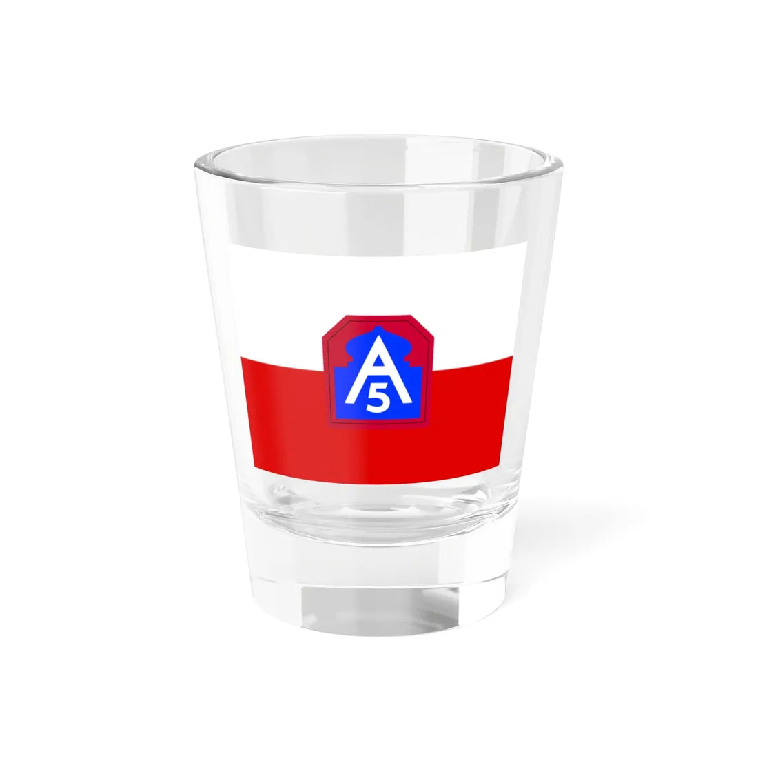 Flag of United States Army North (United States) Shot Glass 1.5oz 1.5oz - Go Mug Yourself