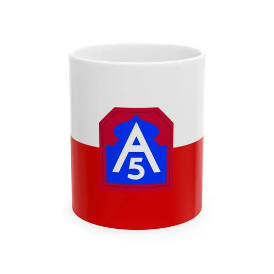 Flag of United States Army North (United States) White Coffee Mug 11oz - Go Mug Yourself