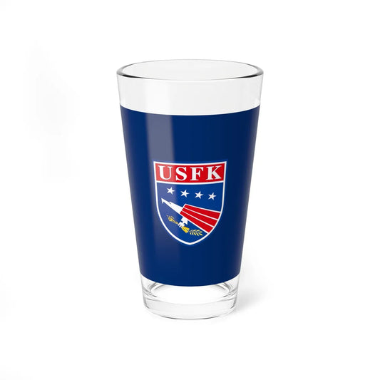 Flag of United States Forces Korea (United States) Pint Glass 16oz 16oz - Go Mug Yourself