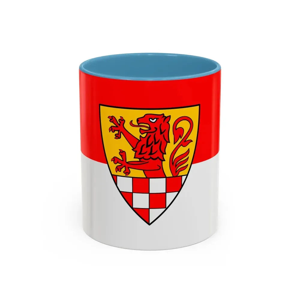 Flag of Unna Germany - Accent Coffee Mug 11oz Light Blue - Go Mug Yourself