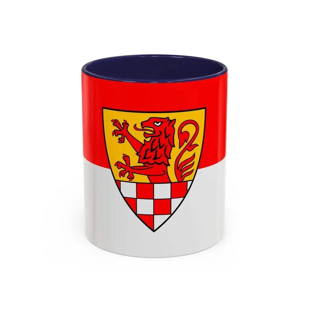 Flag of Unna Germany - Accent Coffee Mug 11oz Navy - Go Mug Yourself