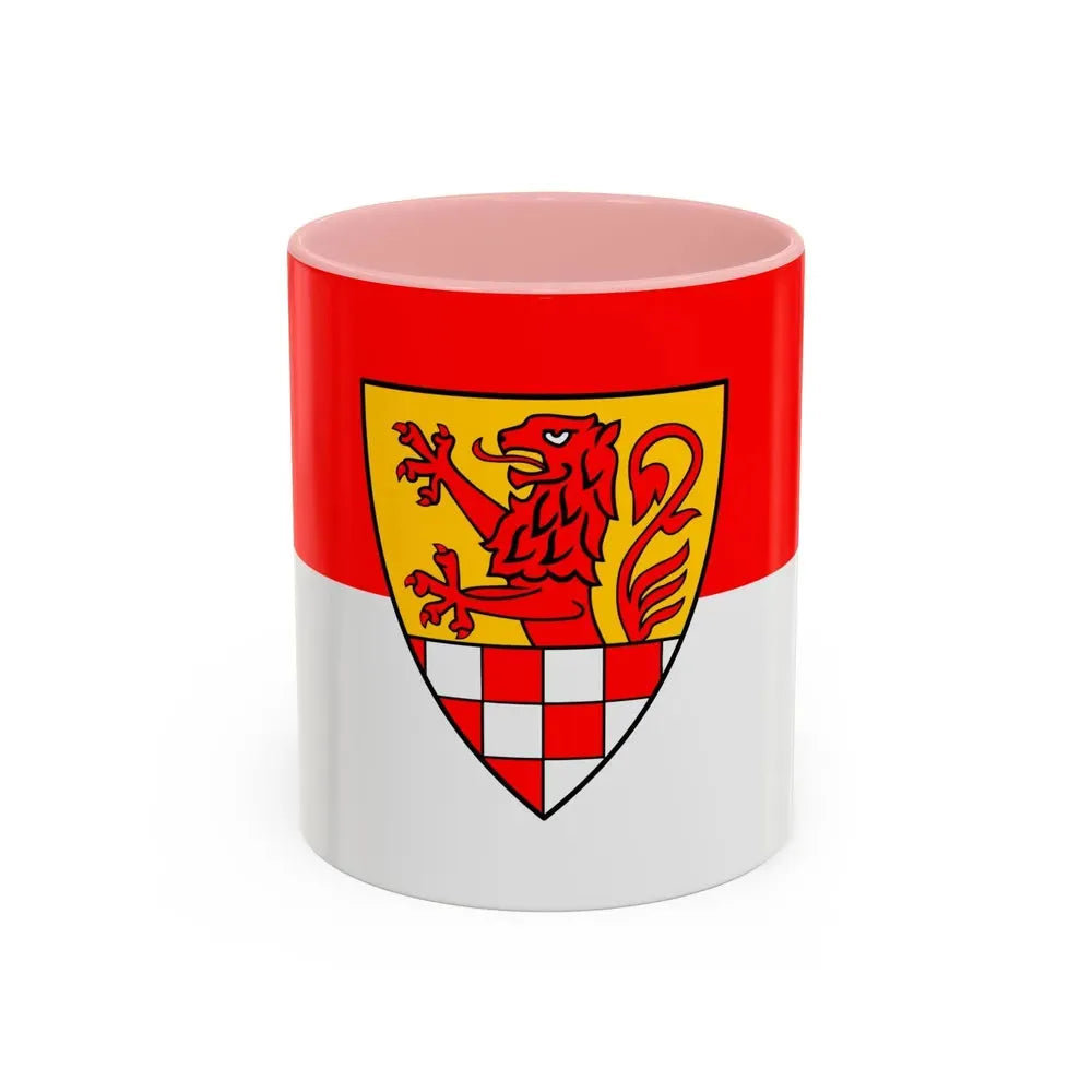 Flag of Unna Germany - Accent Coffee Mug 11oz Pink - Go Mug Yourself