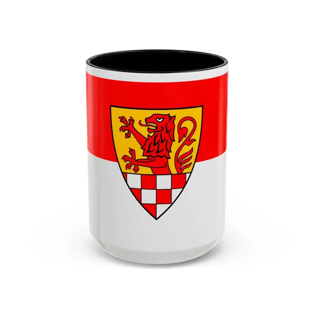 Flag of Unna Germany - Accent Coffee Mug 15oz Black - Go Mug Yourself