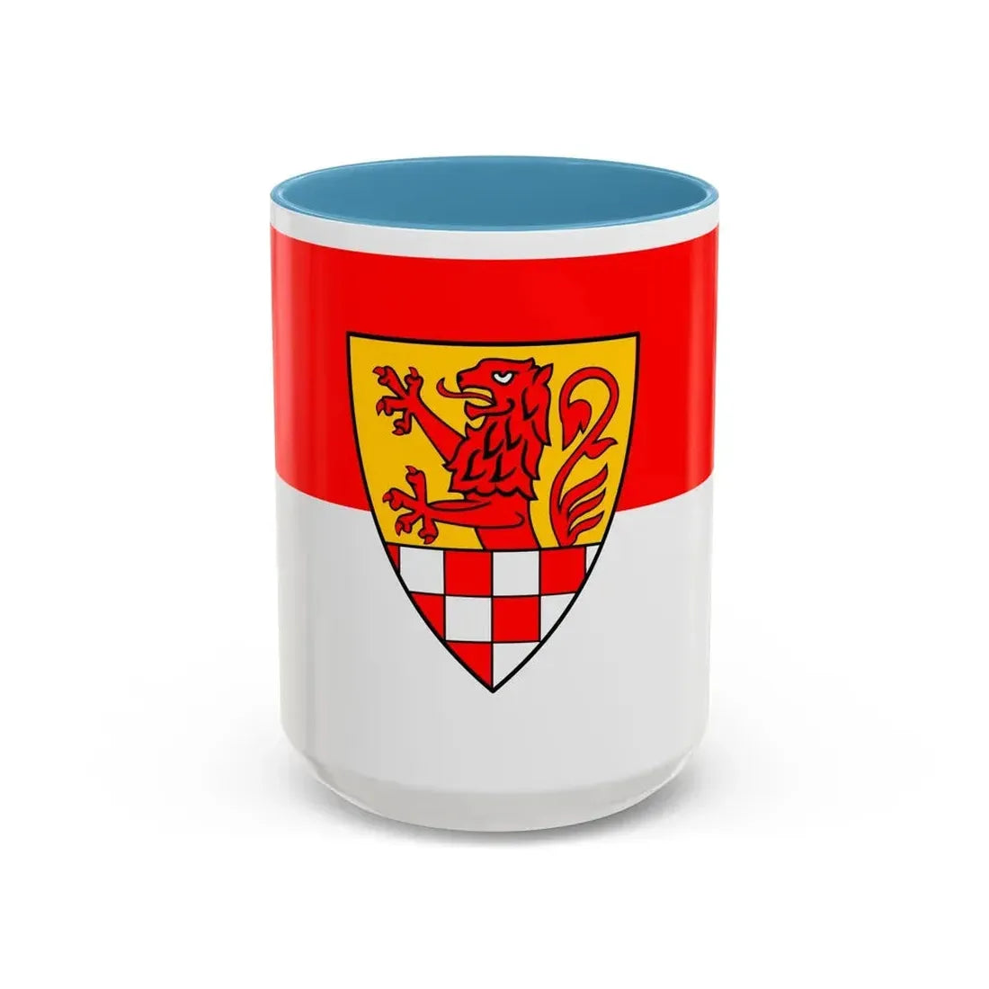Flag of Unna Germany - Accent Coffee Mug 15oz Light Blue - Go Mug Yourself