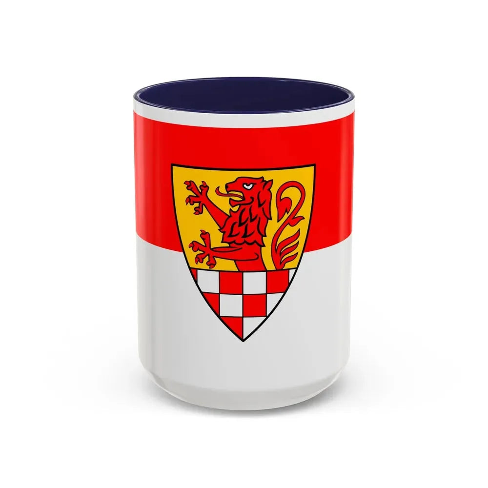 Flag of Unna Germany - Accent Coffee Mug 15oz Navy - Go Mug Yourself