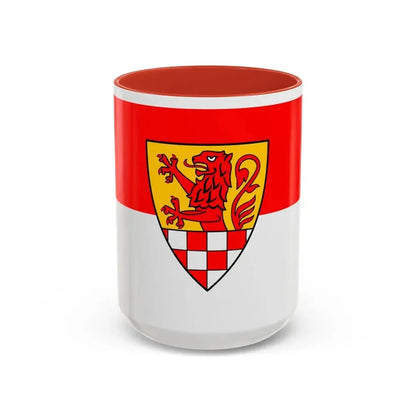 Flag of Unna Germany - Accent Coffee Mug 15oz Red - Go Mug Yourself