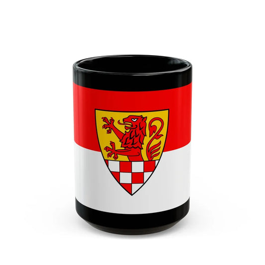 Flag of Unna Germany - Black Coffee Mug-15oz-Go Mug Yourself