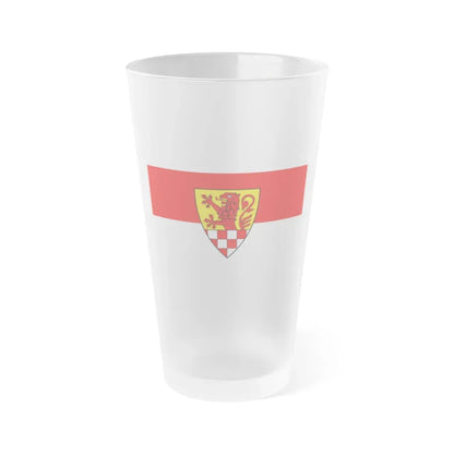Flag of Unna Germany - Frosted Pint Glass 16oz 16oz Frosted - Go Mug Yourself