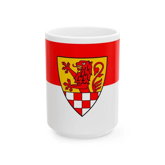 Flag of Unna Germany - White Coffee Mug 15oz - Go Mug Yourself
