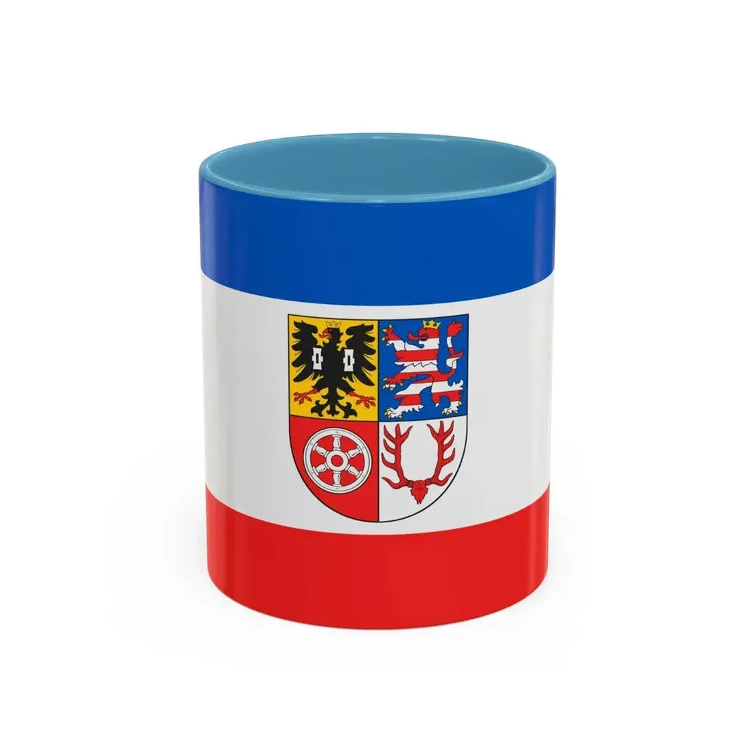 Flag of Unstrut Hainich Kreis Germany - Accent Coffee Mug 11oz Light Blue - Go Mug Yourself