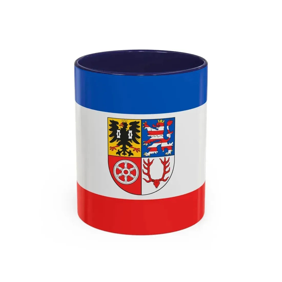 Flag of Unstrut Hainich Kreis Germany - Accent Coffee Mug 11oz Navy - Go Mug Yourself