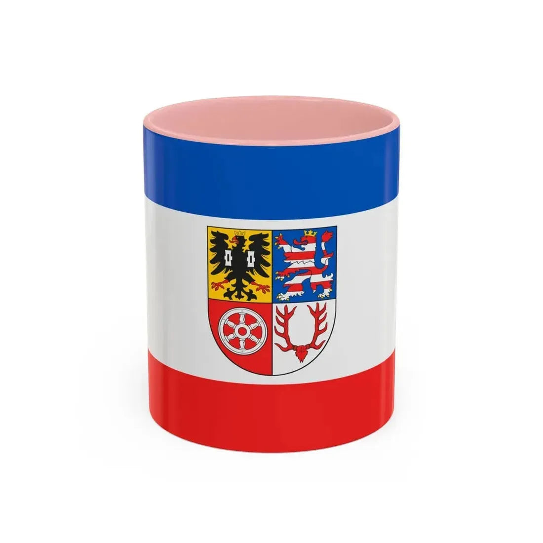 Flag of Unstrut Hainich Kreis Germany - Accent Coffee Mug 11oz Pink - Go Mug Yourself