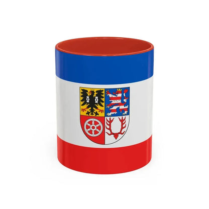 Flag of Unstrut Hainich Kreis Germany - Accent Coffee Mug 11oz Red - Go Mug Yourself