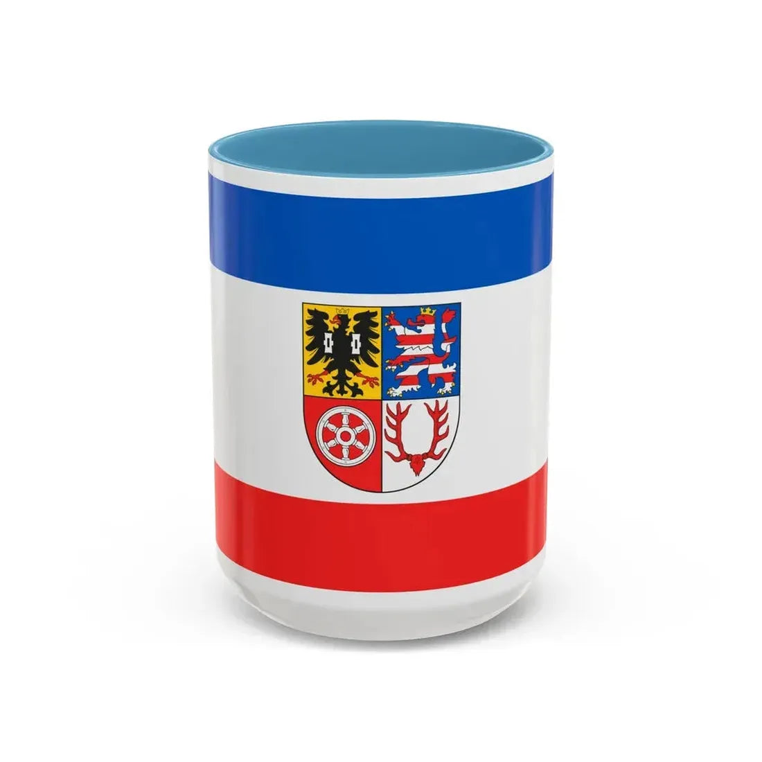 Flag of Unstrut Hainich Kreis Germany - Accent Coffee Mug 15oz Light Blue - Go Mug Yourself
