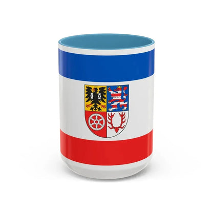 Flag of Unstrut Hainich Kreis Germany - Accent Coffee Mug 15oz Light Blue - Go Mug Yourself