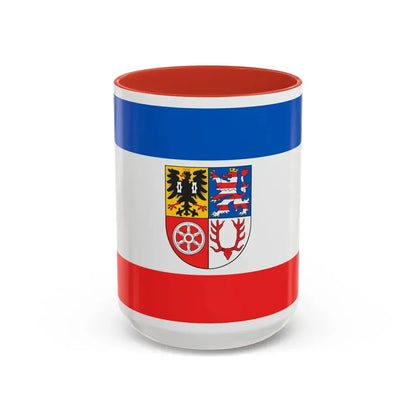 Flag of Unstrut Hainich Kreis Germany - Accent Coffee Mug 15oz Red - Go Mug Yourself