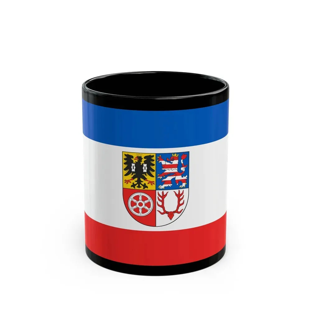 Flag of Unstrut Hainich Kreis Germany - Black Coffee Mug 11oz - Go Mug Yourself