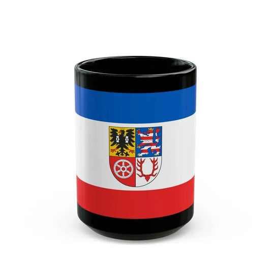 Flag of Unstrut Hainich Kreis Germany - Black Coffee Mug 15oz - Go Mug Yourself