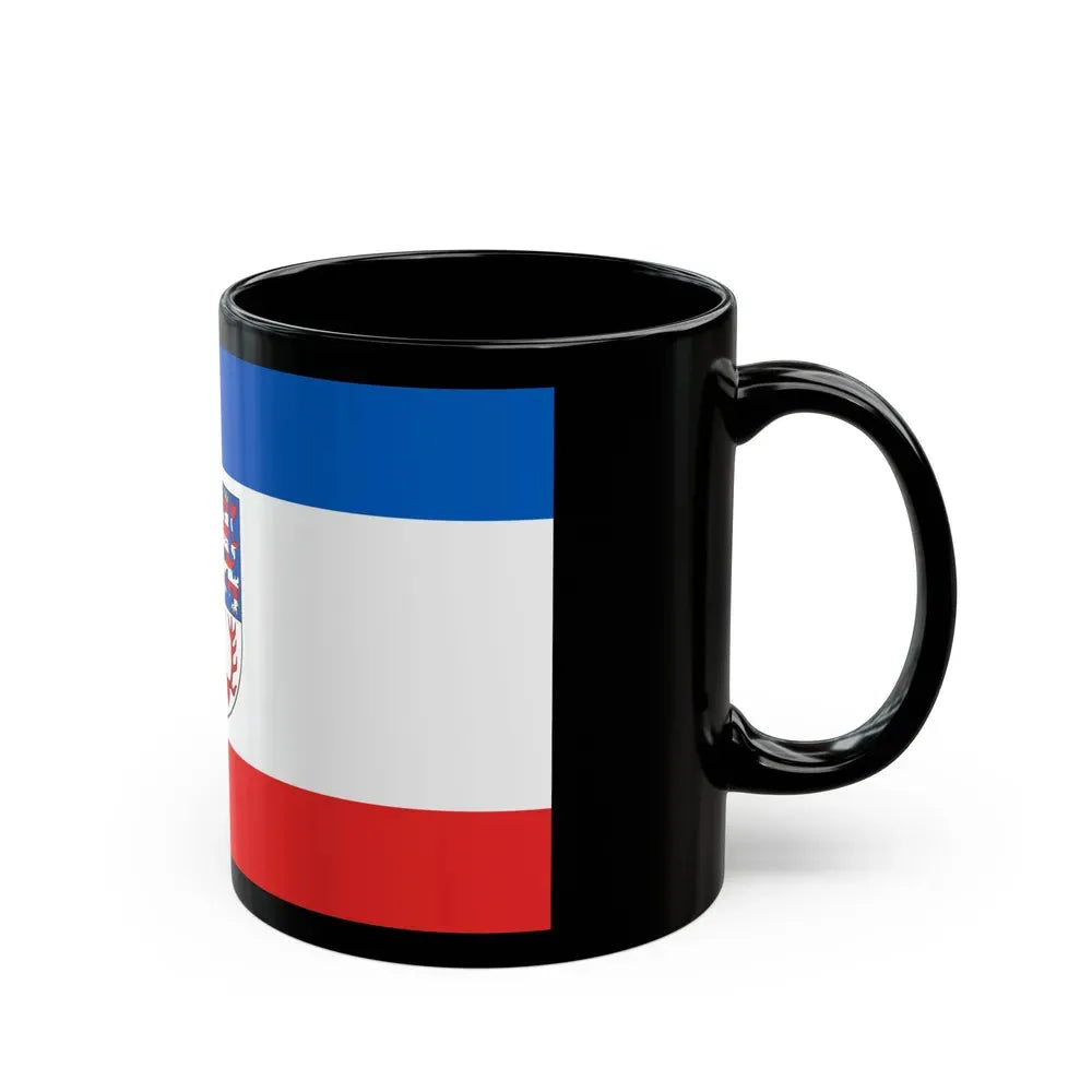 Flag of Unstrut Hainich Kreis Germany - Black Coffee Mug - Go Mug Yourself